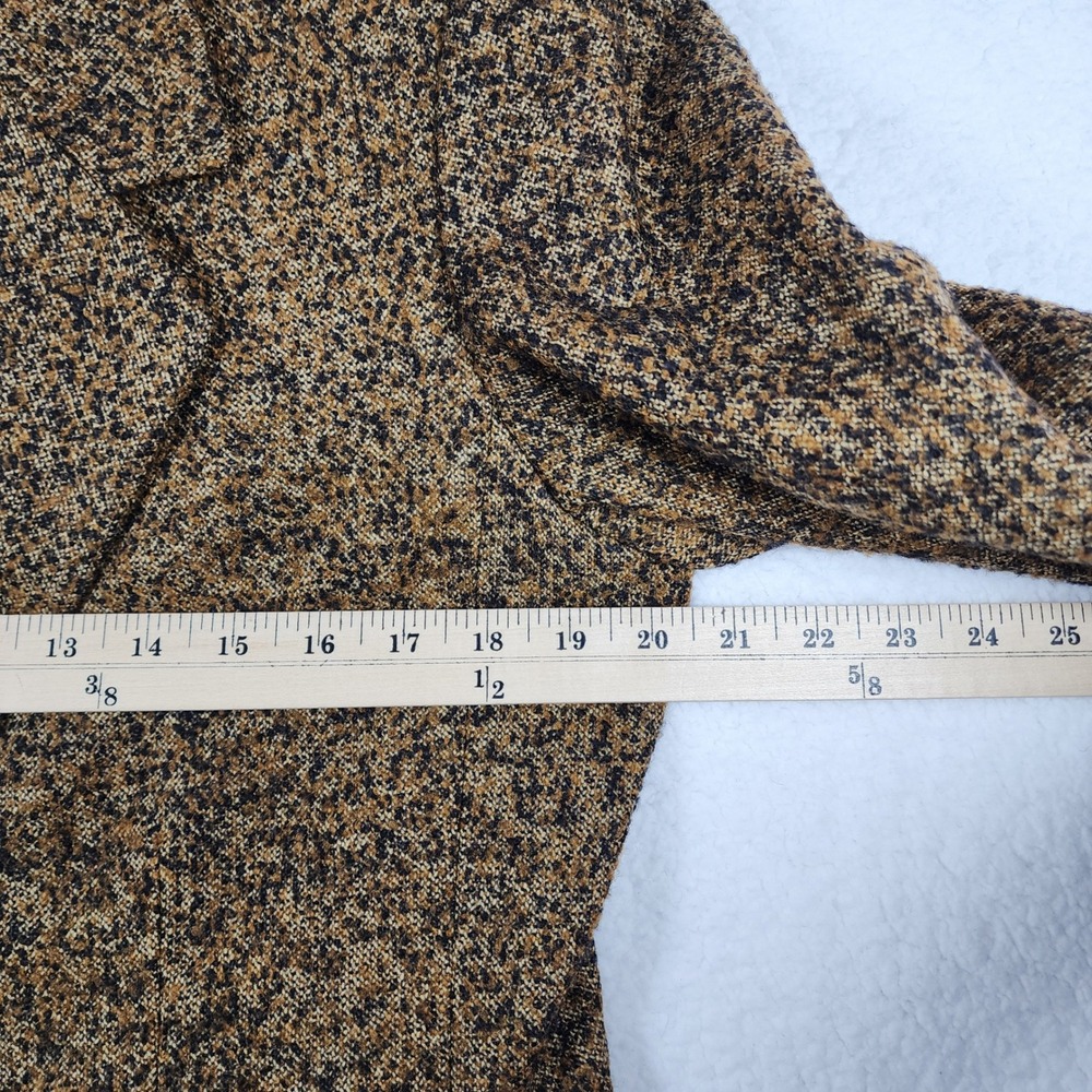 Linda Allard Ellen Tracy Women Wool Blend Blazer Sz 14 Textured Brown Old Money - Picture 3 of 10